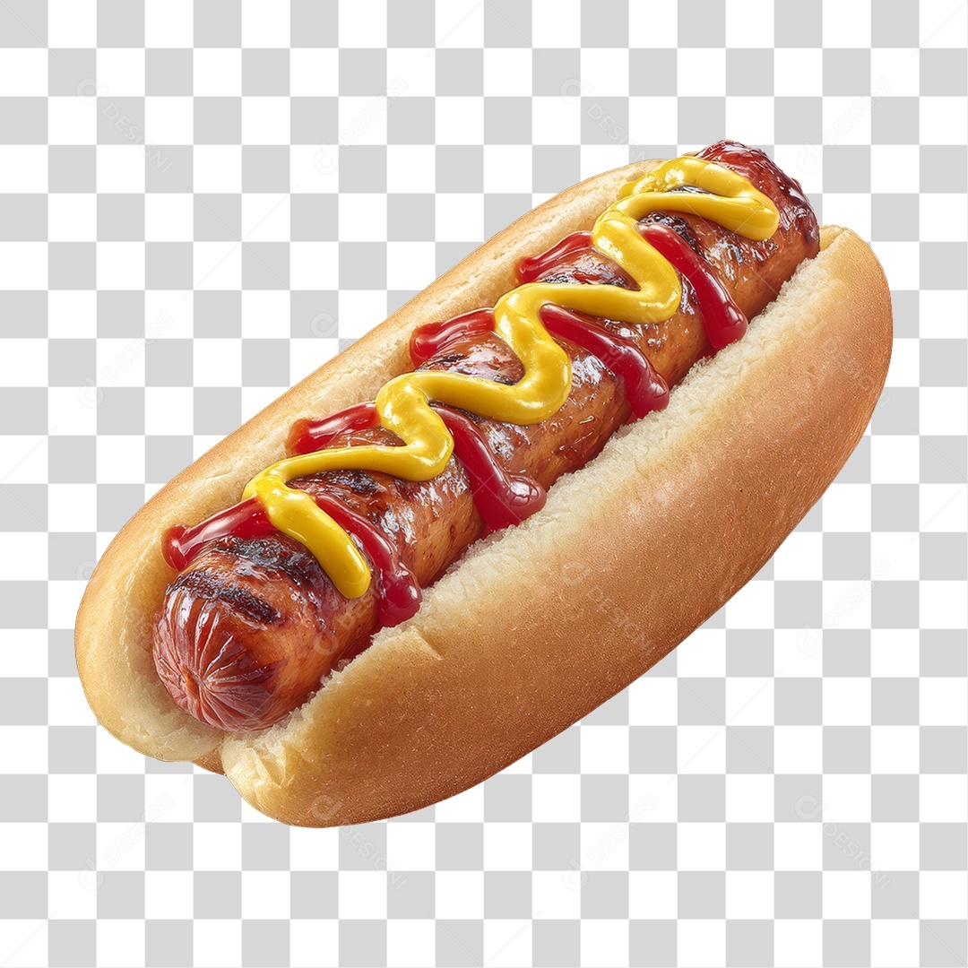 Lanche Hot-dog PNG Transparente
