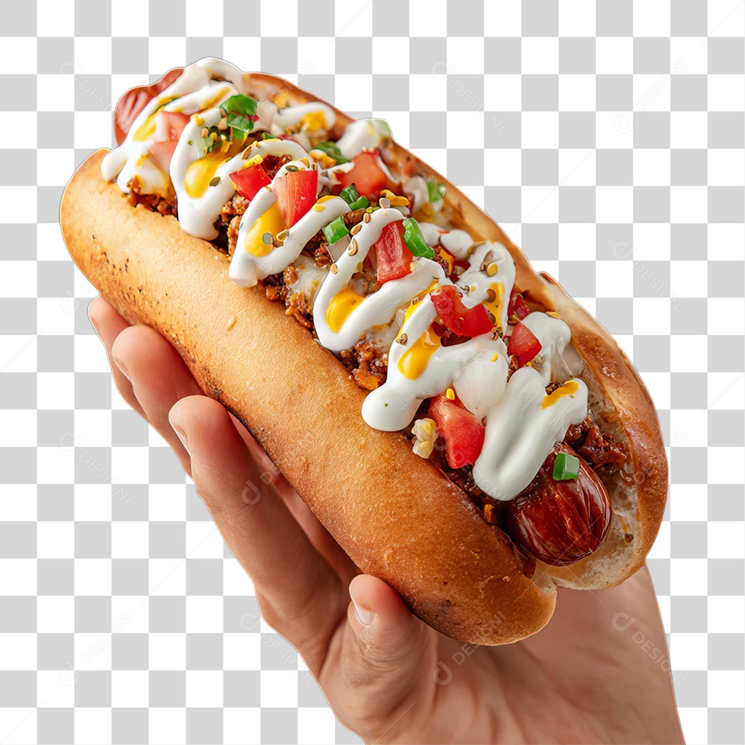 Lanche Hot-dog PNG Transparente