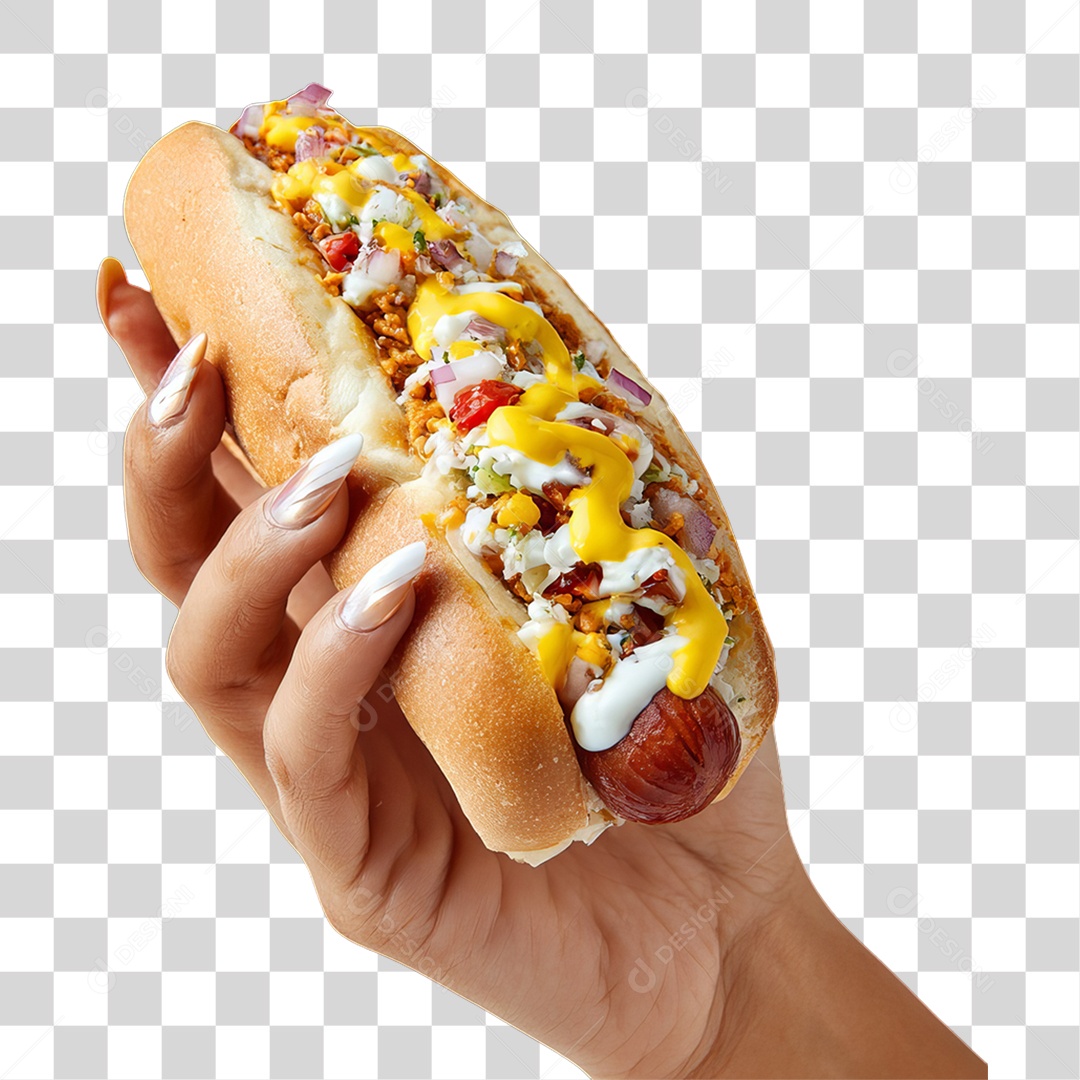 Lanche Hot-dog PNG Transparente