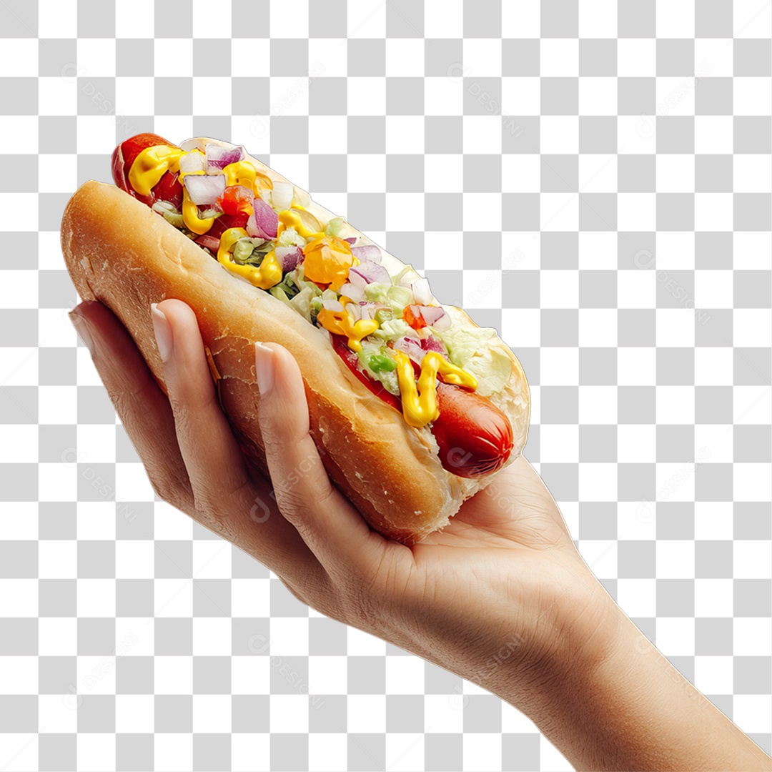 Lanche Hot-dog PNG Transparente