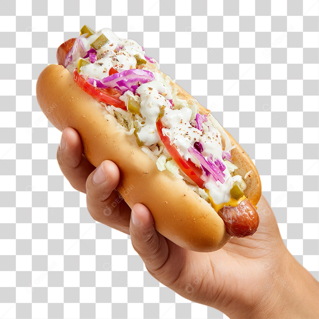 Lanche Hot-dog PNG Transparente