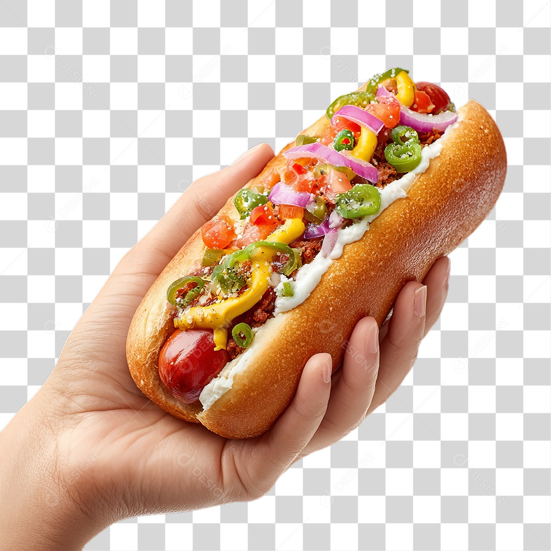 Lanche Hot-dog PNG Transparente