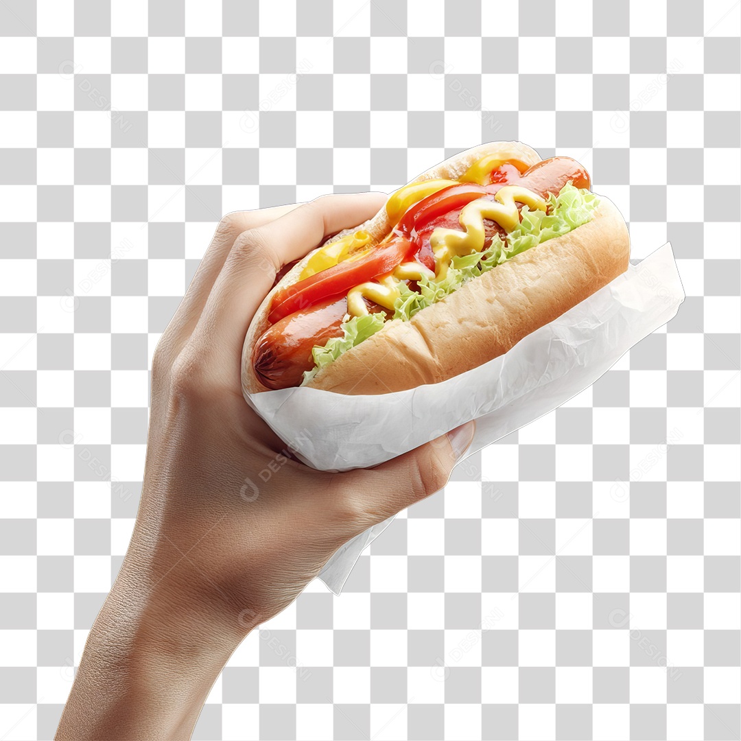 Lanche Hot-dog PNG Transparente