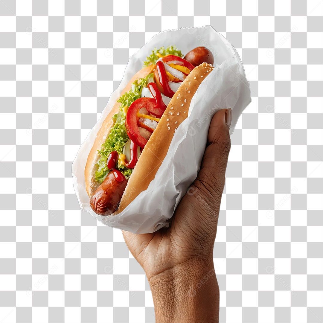 Lanche Hot-dog PNG Transparente
