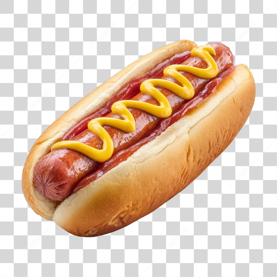 Lanche Hot-dog PNG Transparente