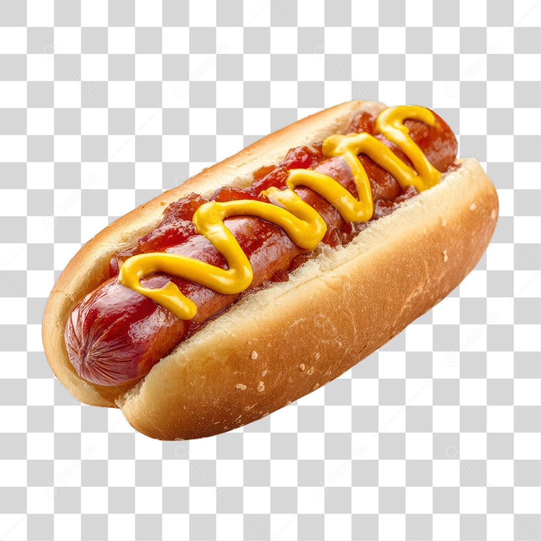 Lanche Hot-dog PNG Transparente