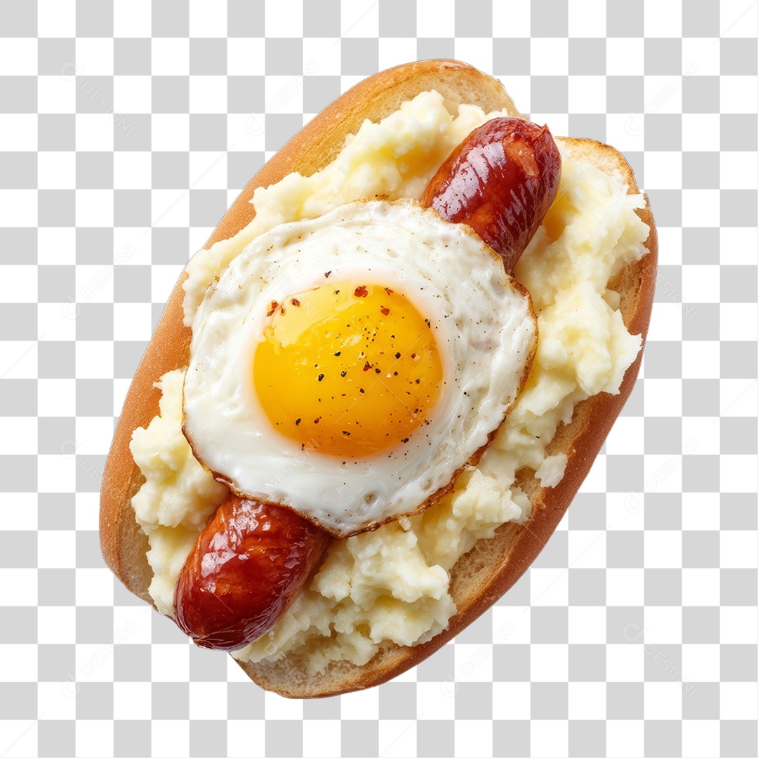 Lanche Hot-dog PNG Transparente