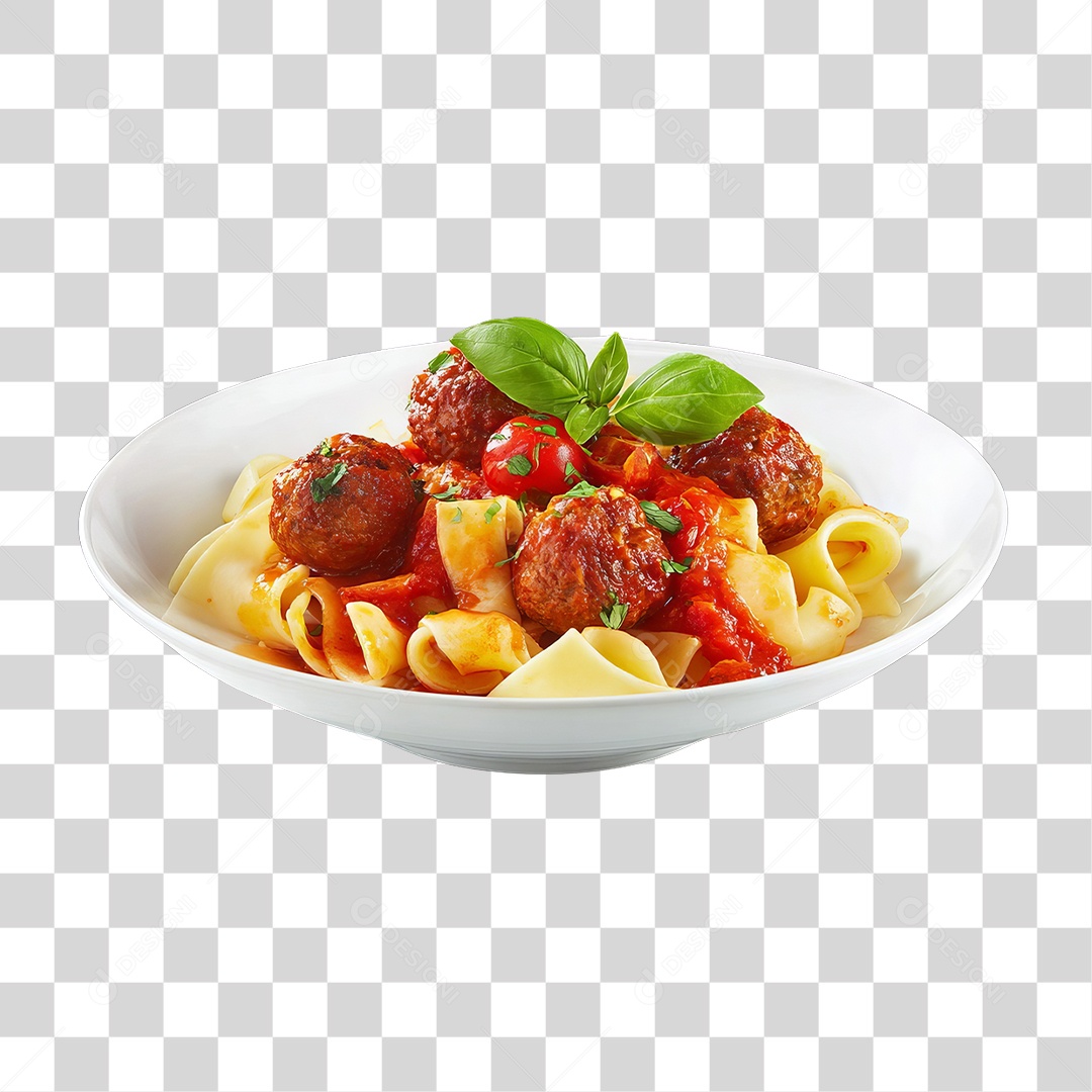 Prato de Macarronada PNG Transparente