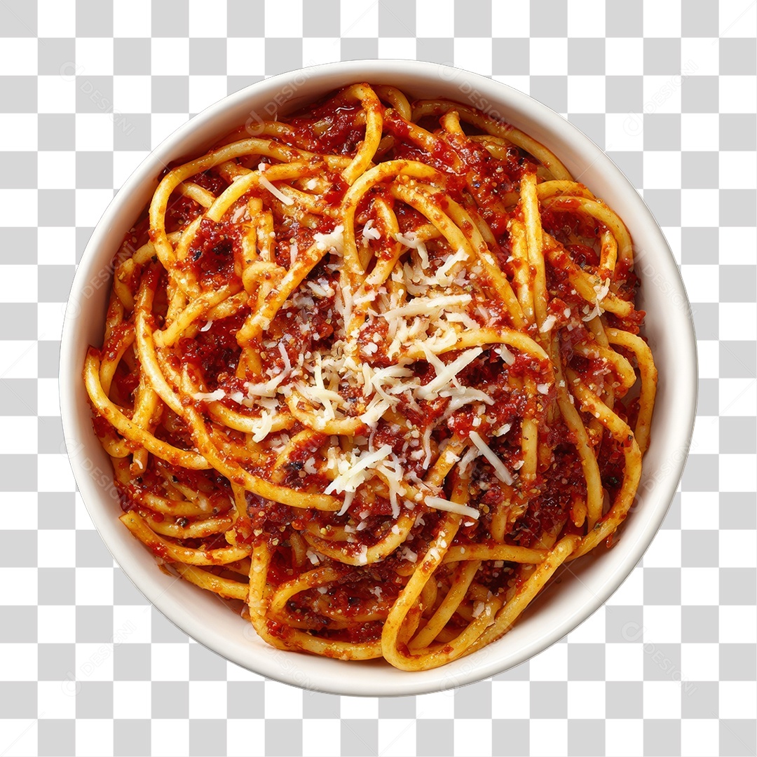 Vasilha com Macarronada PNG Transparente