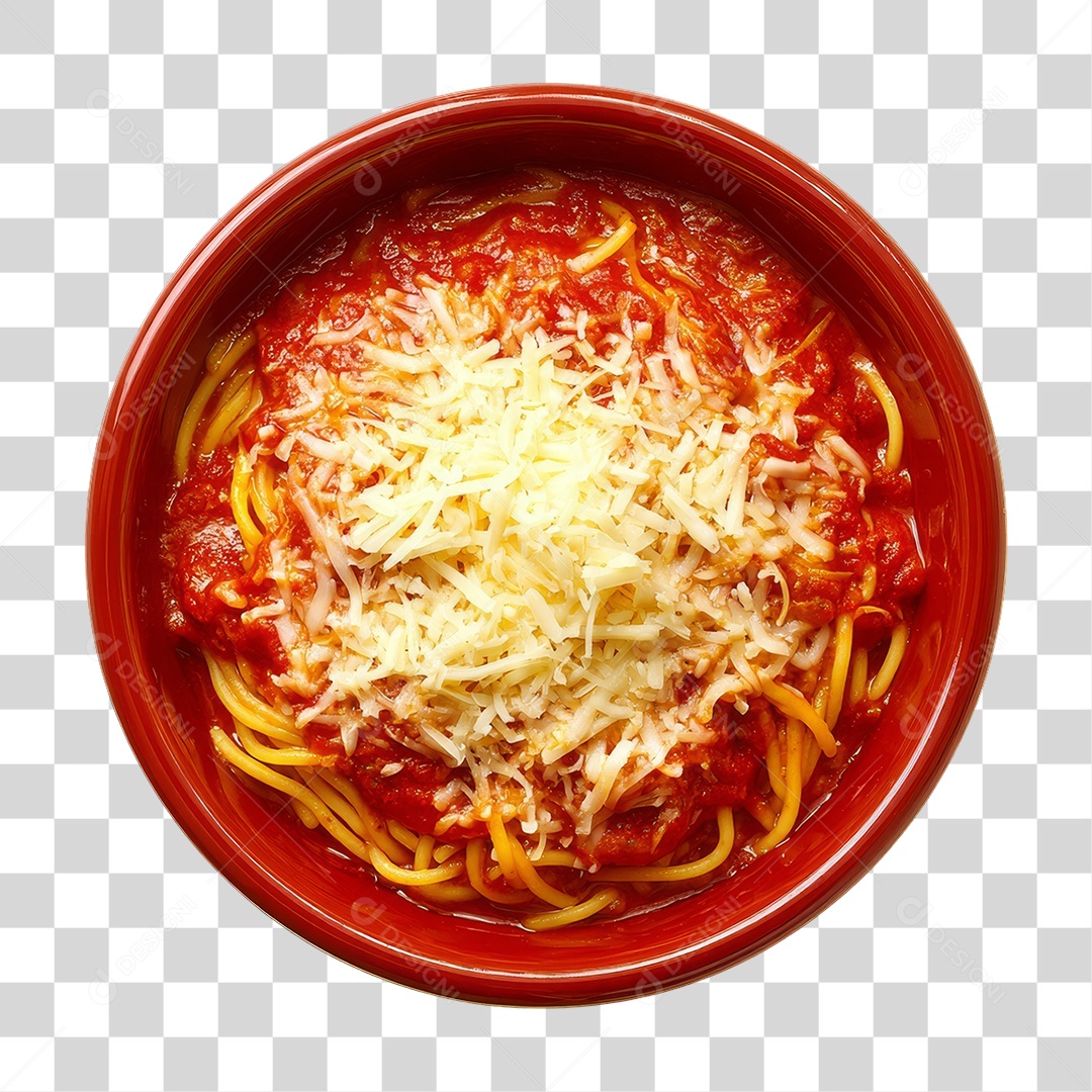 Prato de Macarronada PNG Transparente