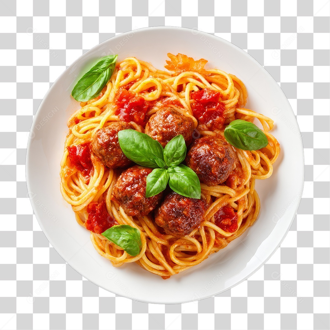 Prato de Macarronada PNG Transparente