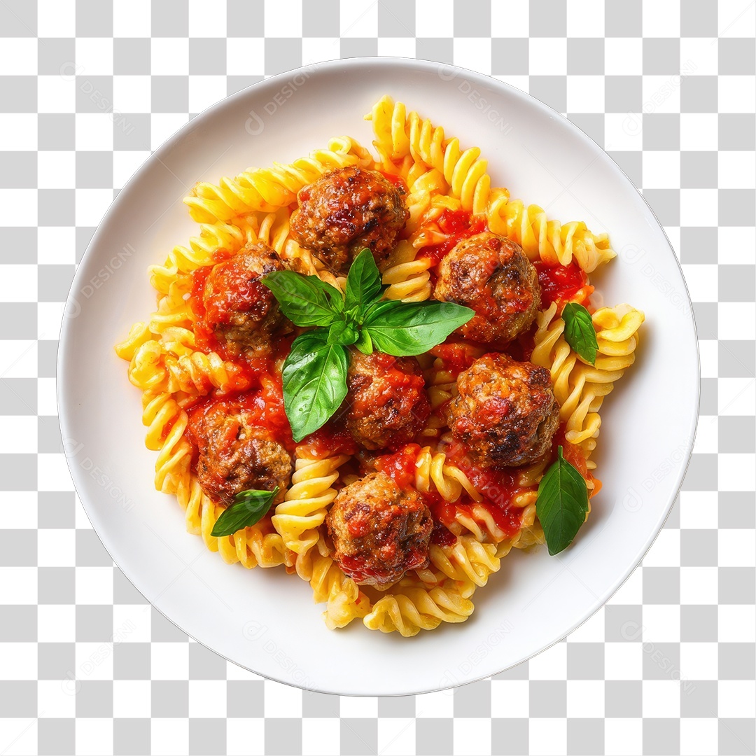 Prato de Macarronada PNG Transparente