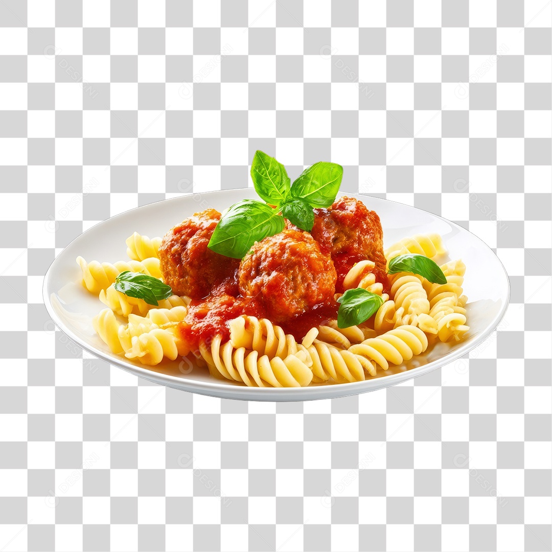 Prato de Macarronada PNG Transparente