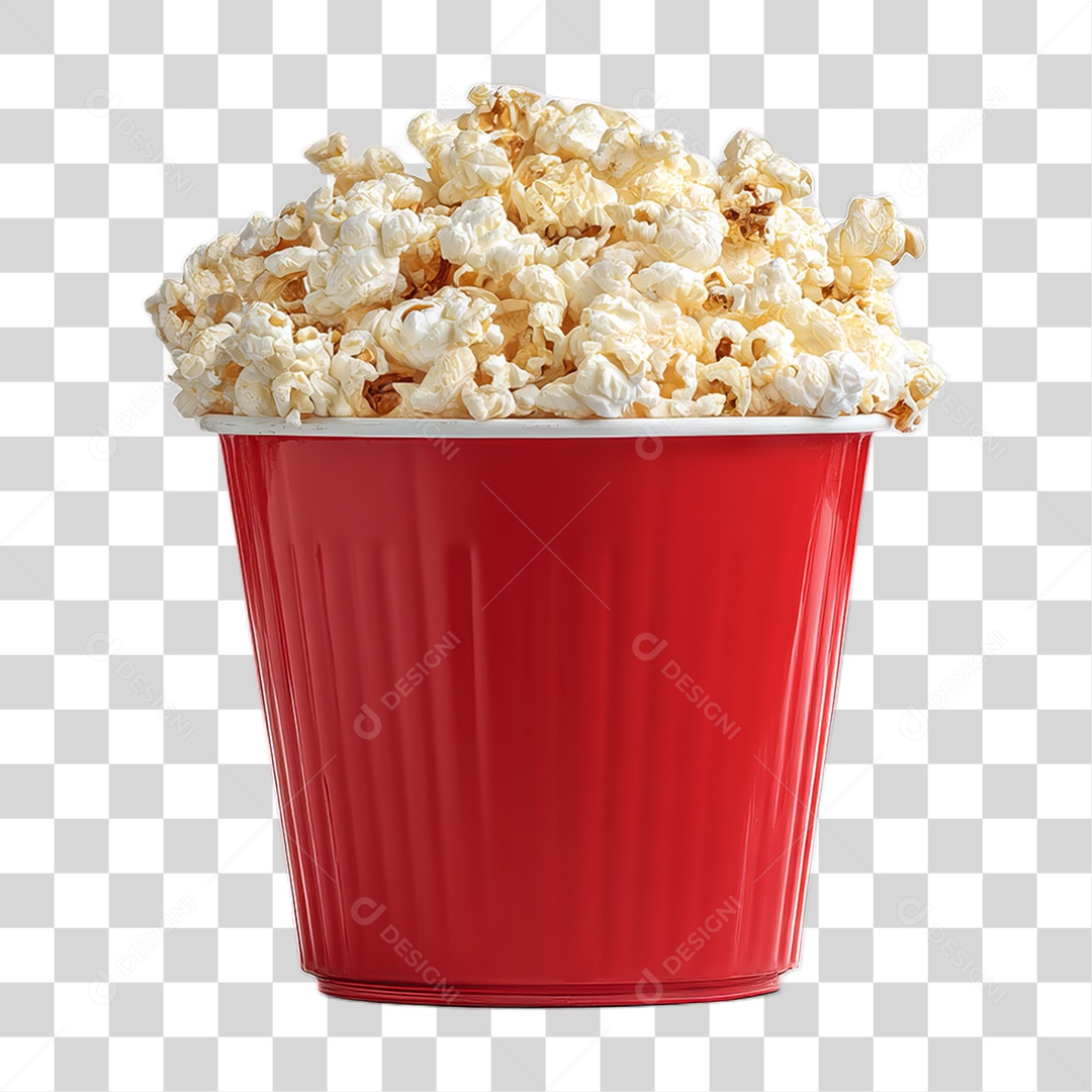 Pote de Pipoca PNG Transparente