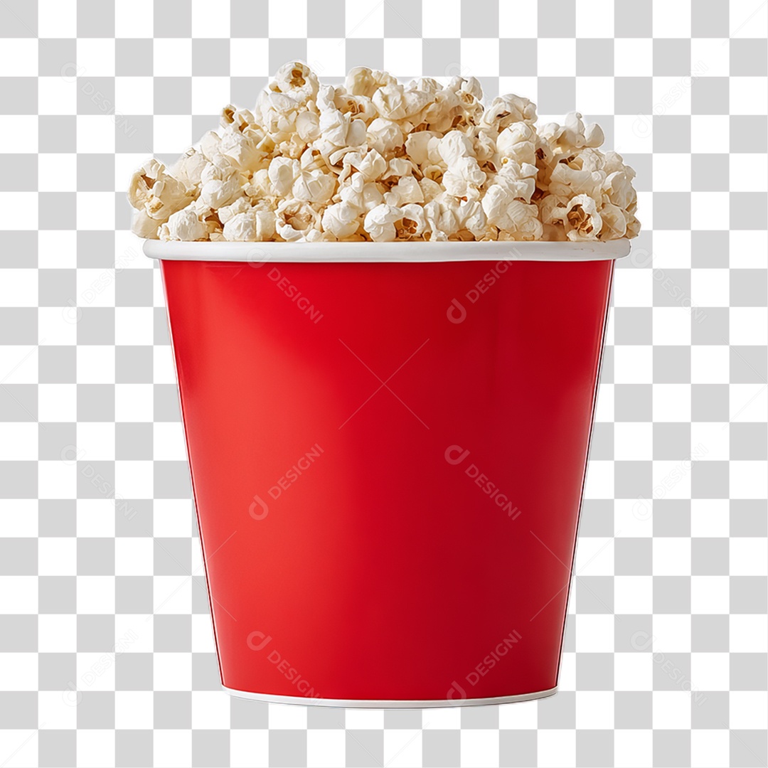 Pote de Pipoca PNG Transparente