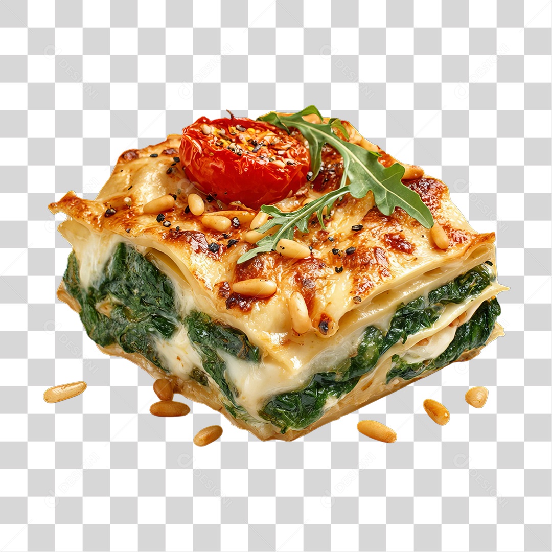 Pedaço de Lasanha PNG Transparente