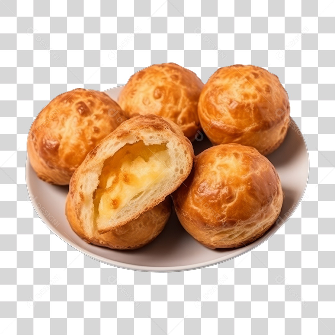 Pão de Queijo PNG Transparente