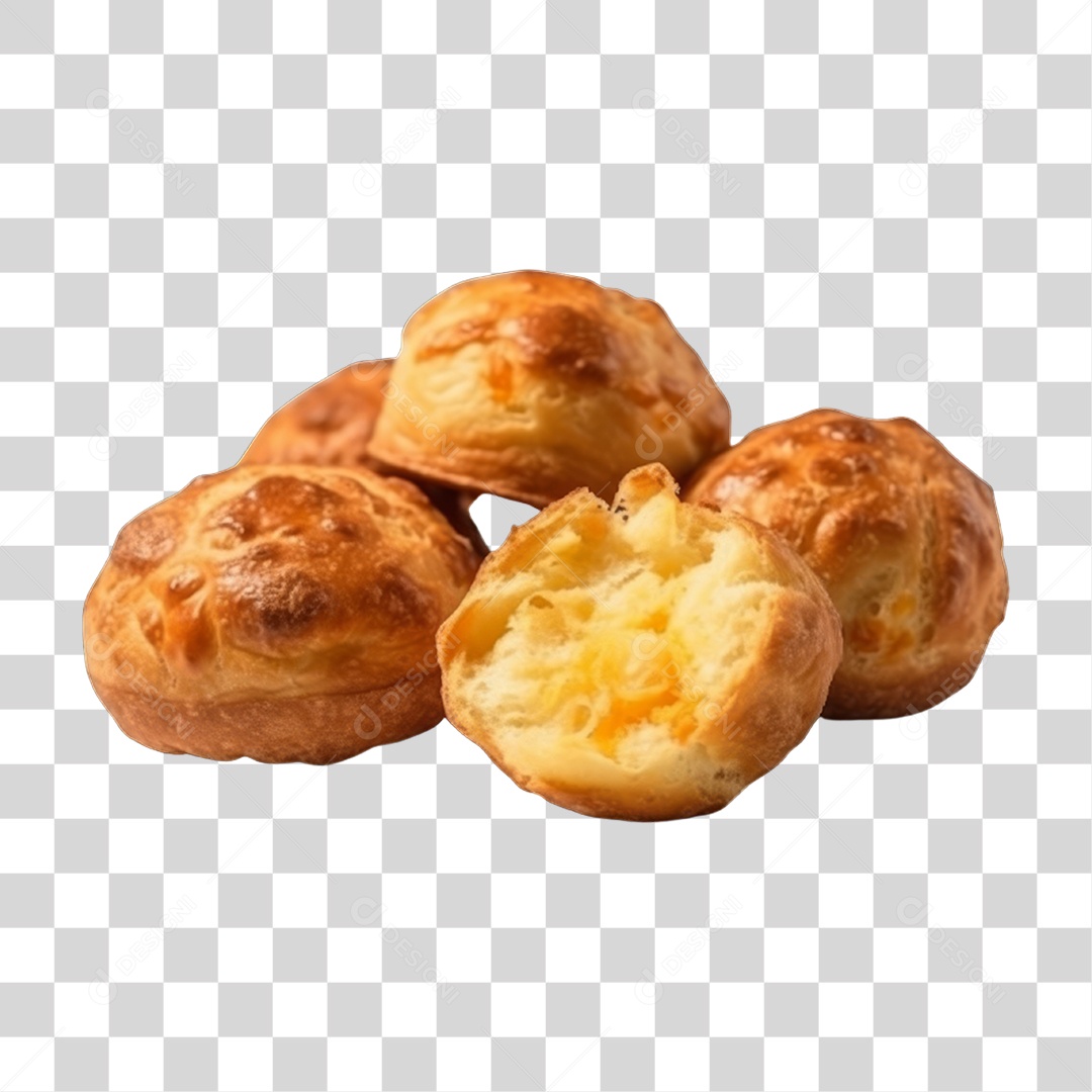Pão de Queijo PNG Transparente