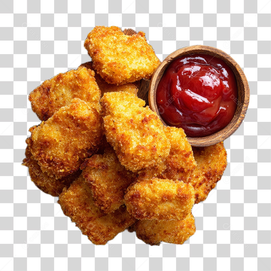 Nuggets com Molho PNG Transparente