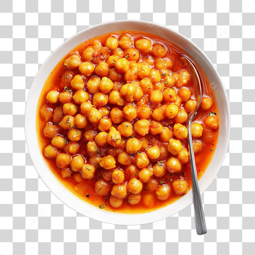 Prato de Chana Masala PNG Transparente