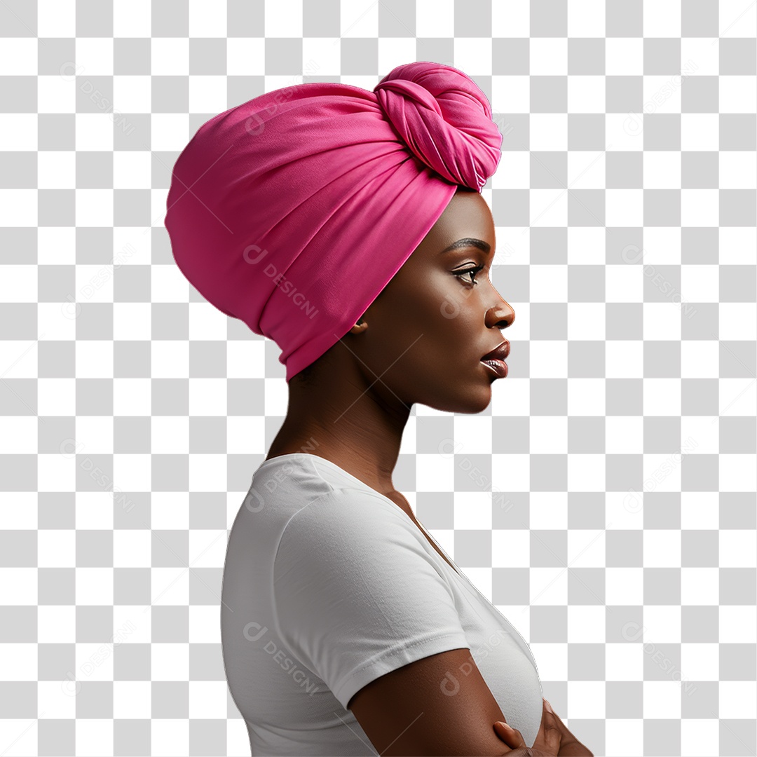 Mulher de Rosa Outubro Rosa Mês de Conscientização PNG Transparente