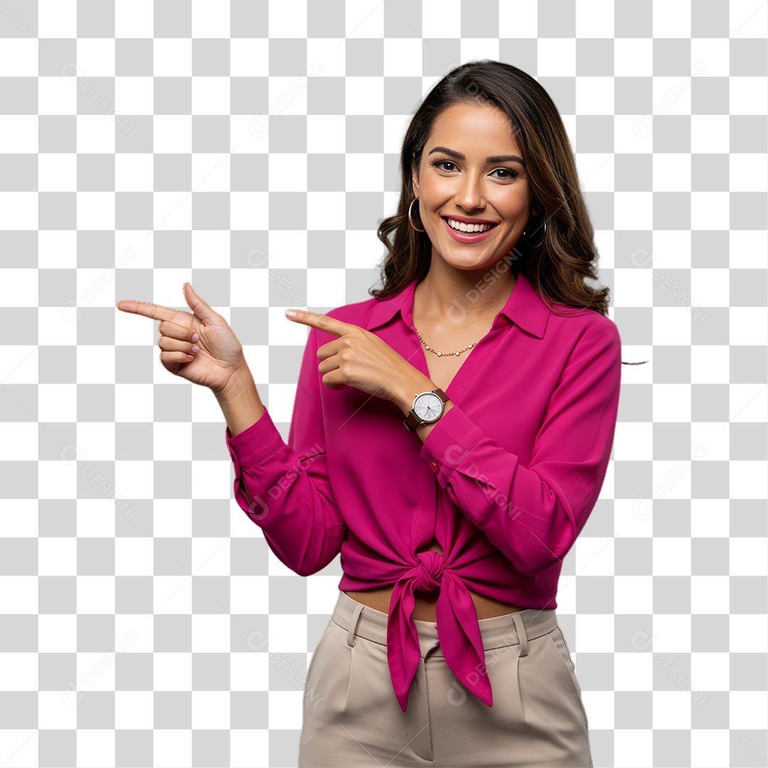 Mulher de Rosa Outubro Rosa Mês de Conscientização PNG Transparente