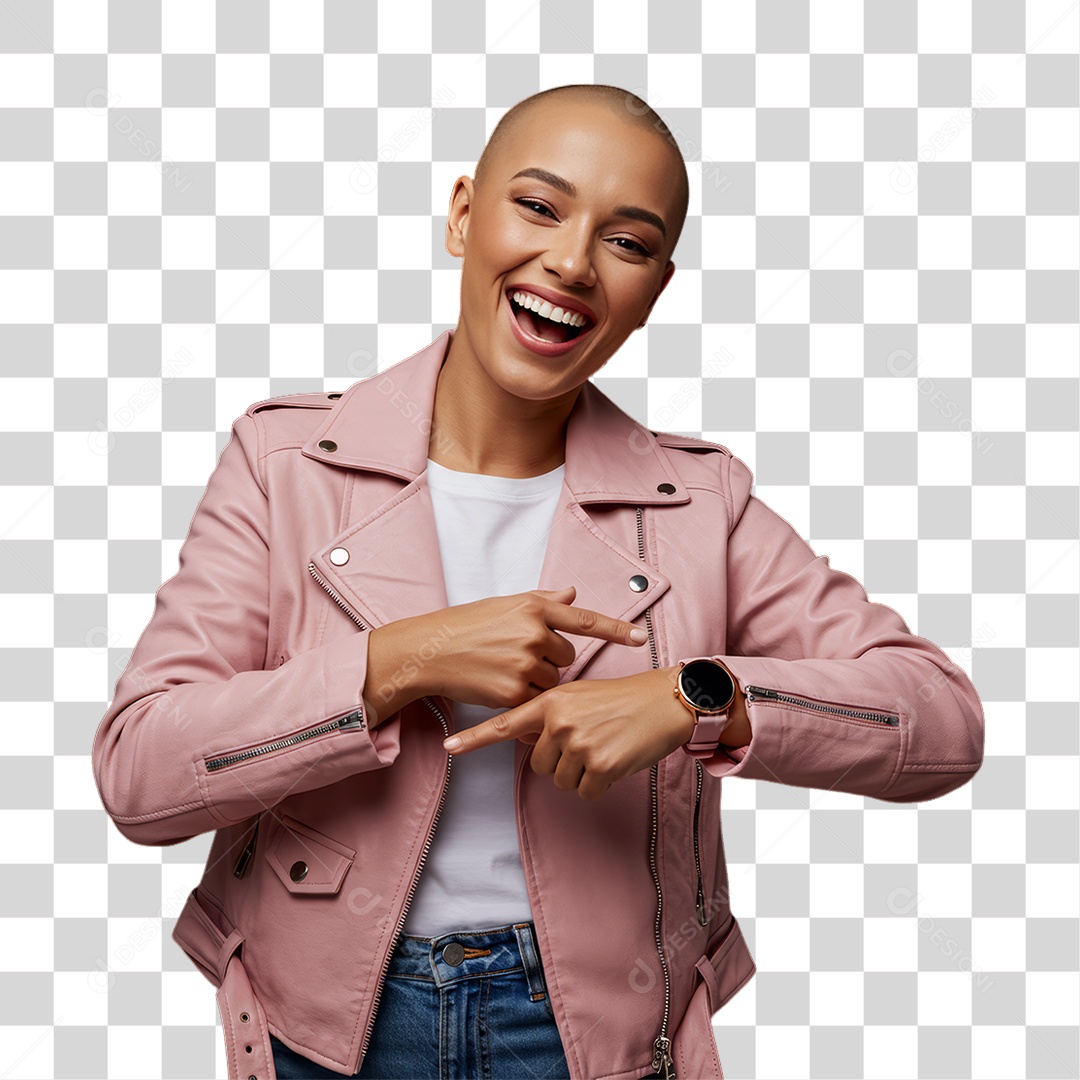 Mulher de Rosa Outubro Rosa Mês de Conscientização PNG Transparente