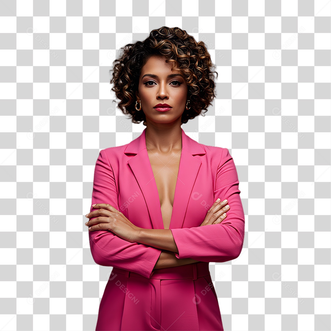 Mulher de Rosa Outubro Rosa Mês de Conscientização PNG Transparente