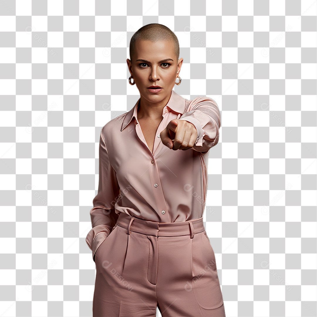 Mulher de Rosa Outubro Rosa Mês de Conscientização PNG Transparente