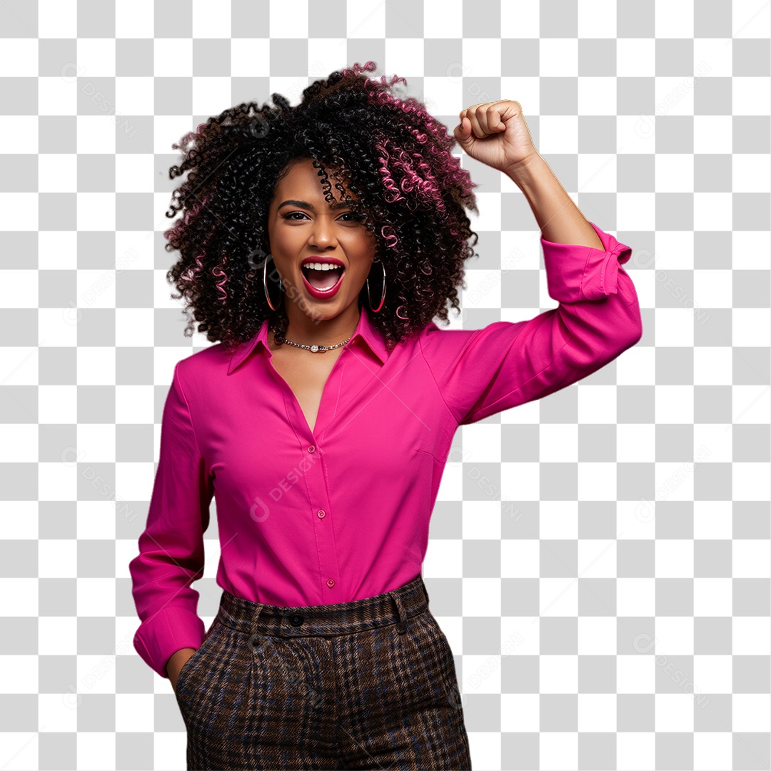 Mulher de Rosa Outubro Rosa Mês de Conscientização PNG Transparente