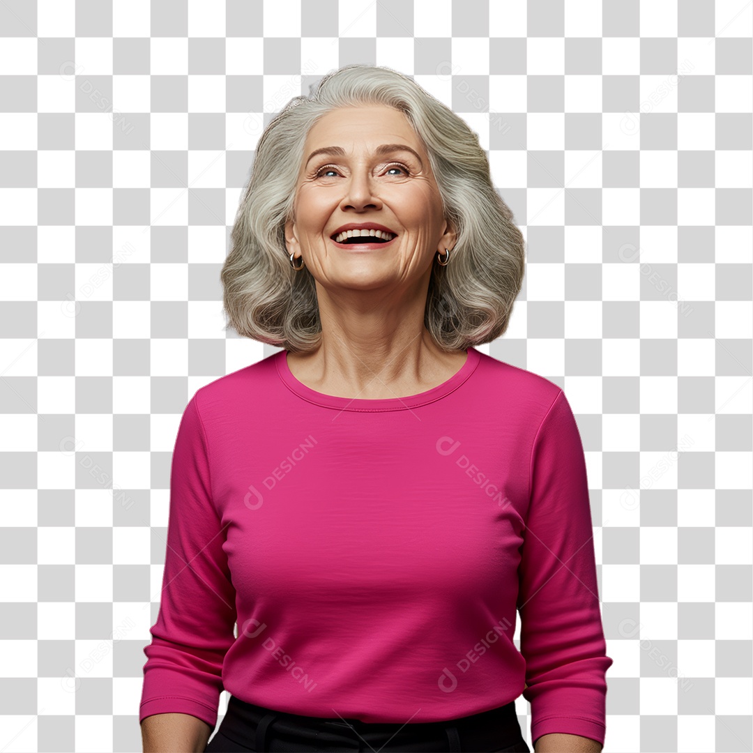 Mulher de Rosa Outubro Rosa Mês de Conscientização PNG Transparente