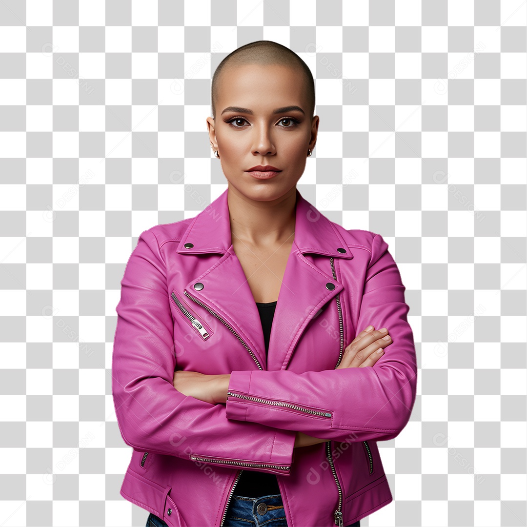 Mulher de Rosa Outubro Rosa Mês de Conscientização PNG Transparente