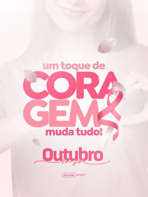 Outubro Rosa Mês de Prevenção Social Media PSD Editável