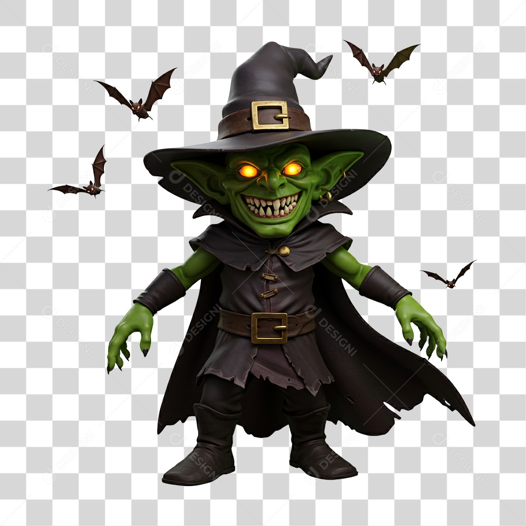 Duende de Halloween PNG Transparente