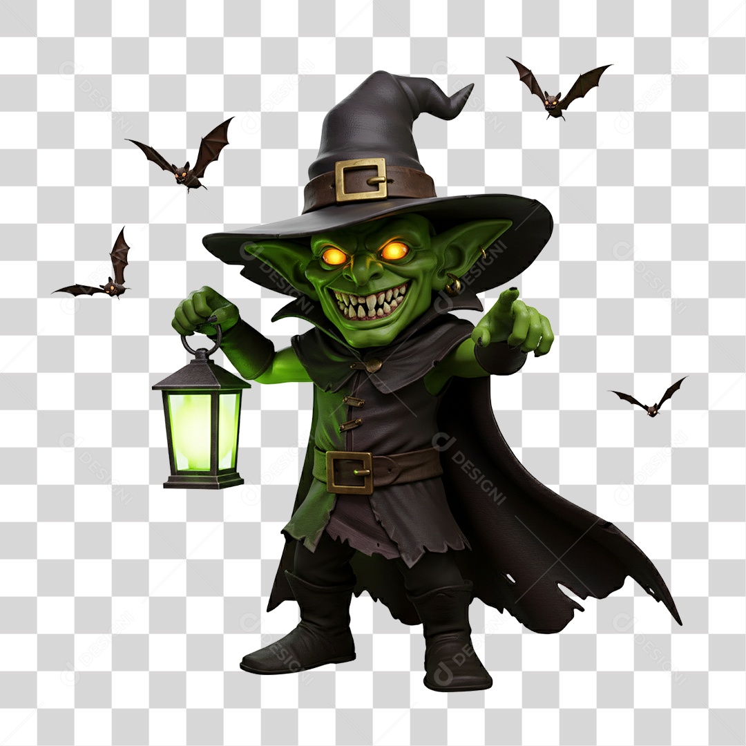 Duende de Halloween PNG Transparente