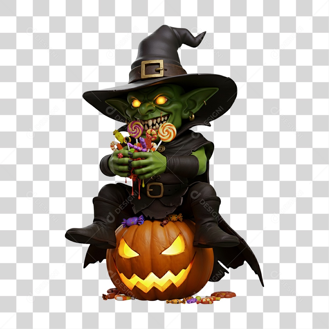 Duende de Halloween PNG Transparente
