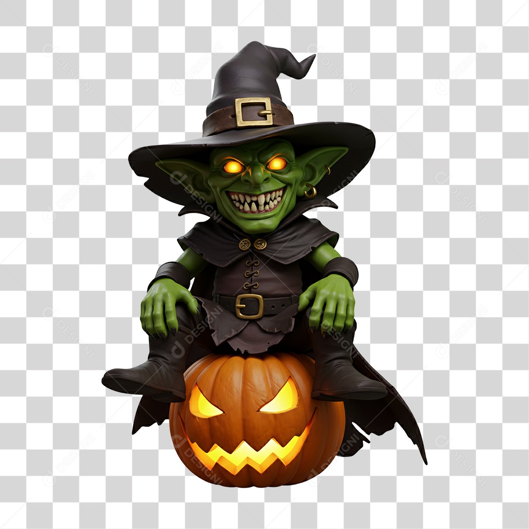 Duende de Halloween PNG Transparente