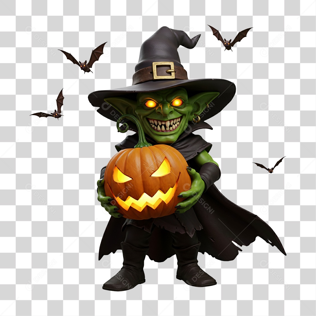 Duende de Halloween PNG Transparente