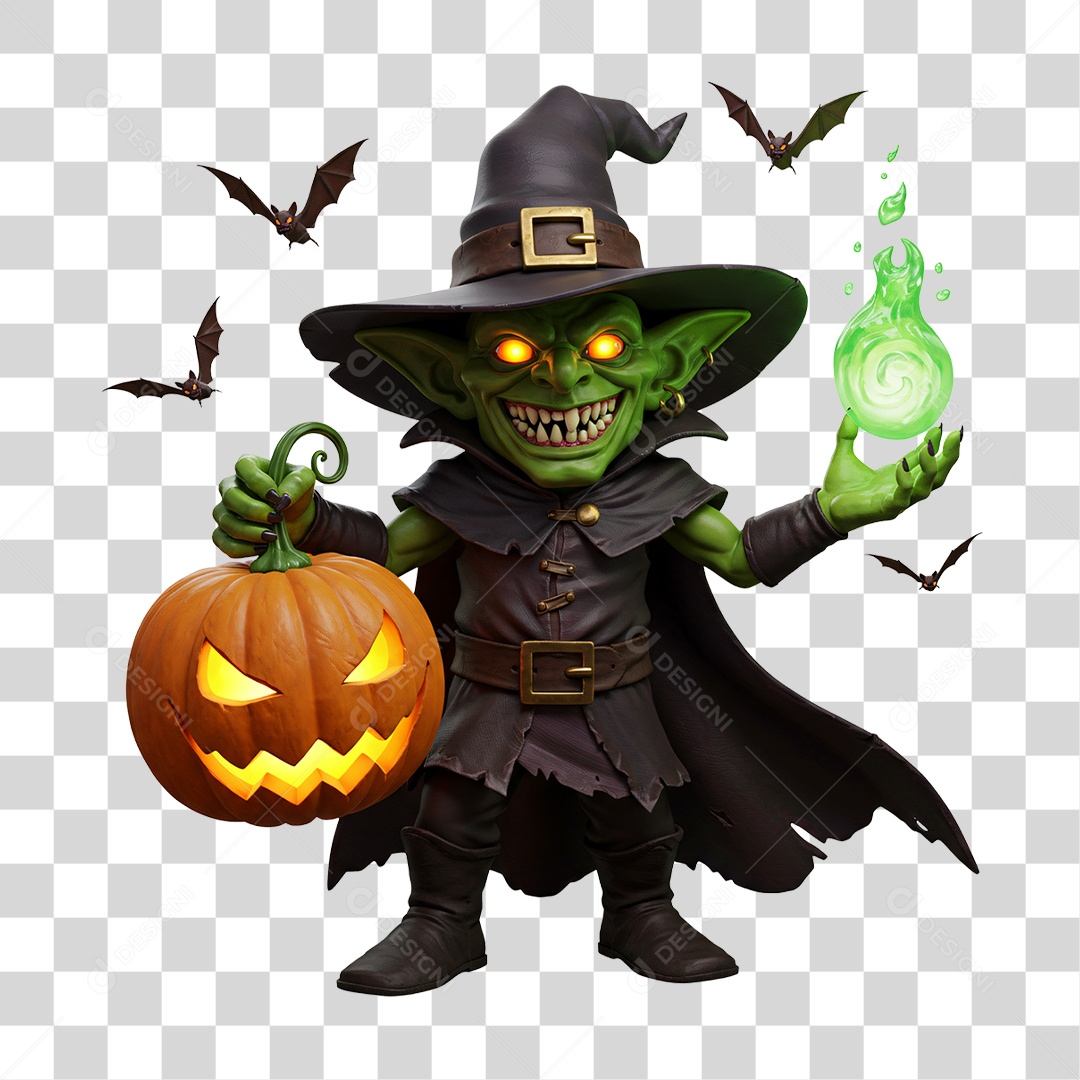 Duende de Halloween PNG Transparente