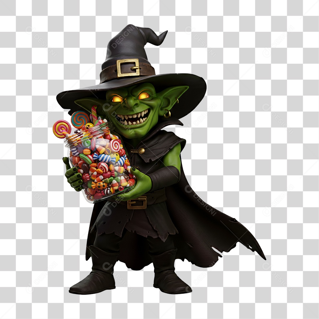 Duende de Halloween PNG Transparente