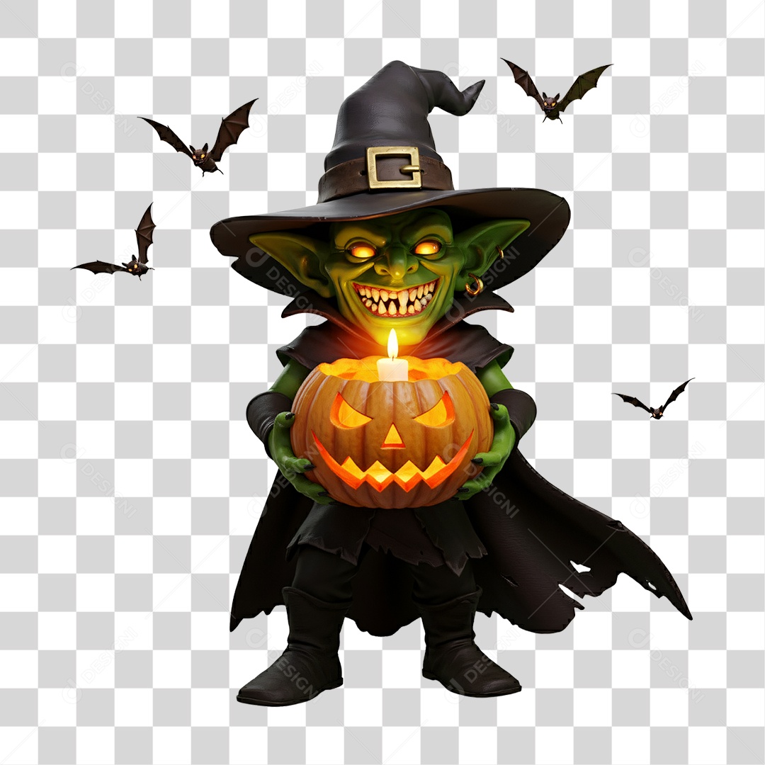 Duende de Halloween PNG Transparente