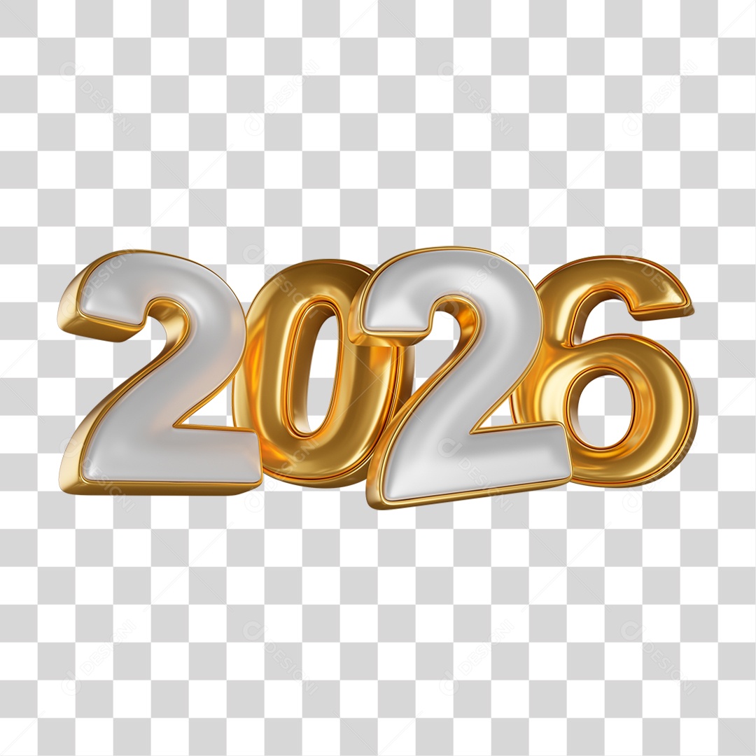 Balões de 2026 PNG Transparente