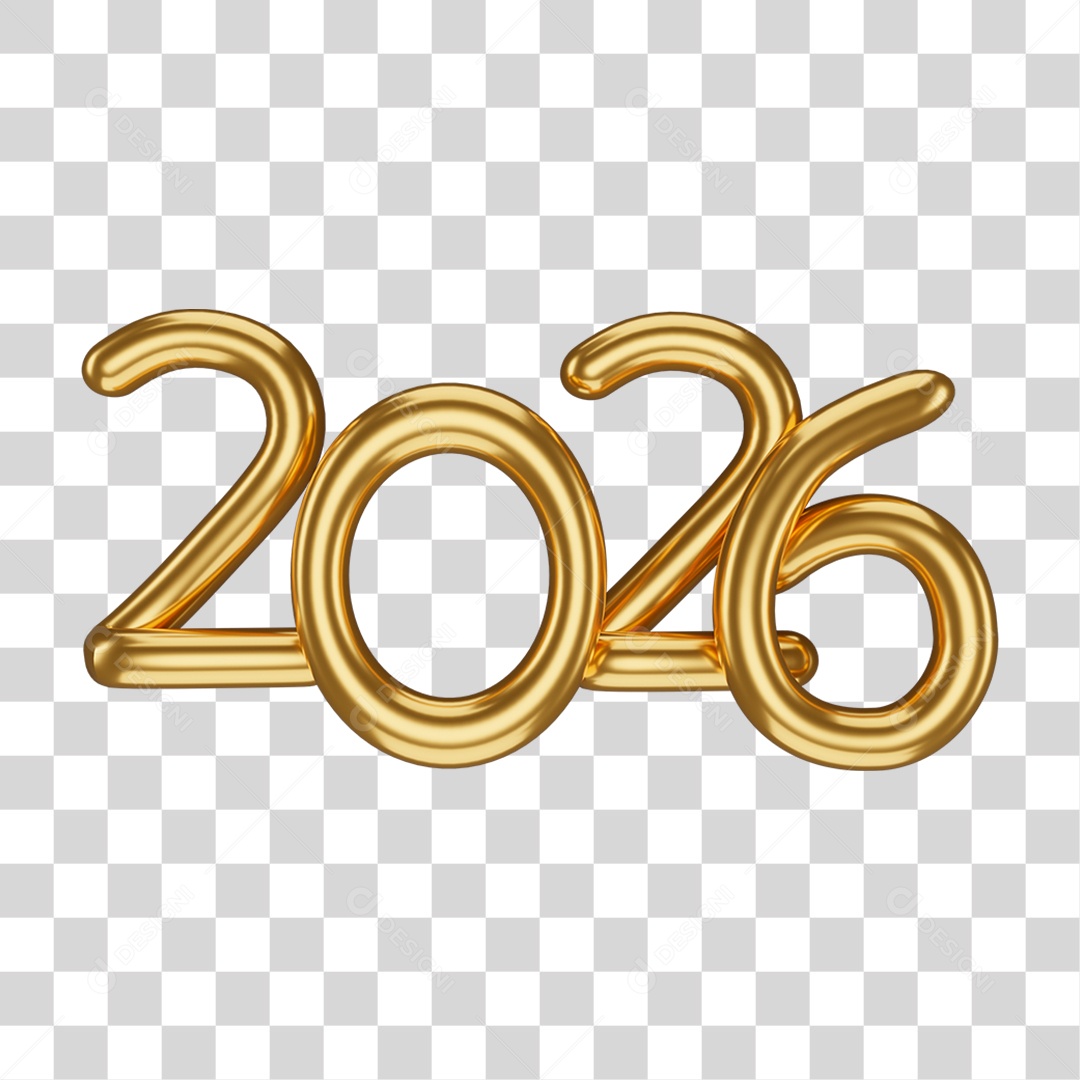 Balões de 2026 PNG Transparente