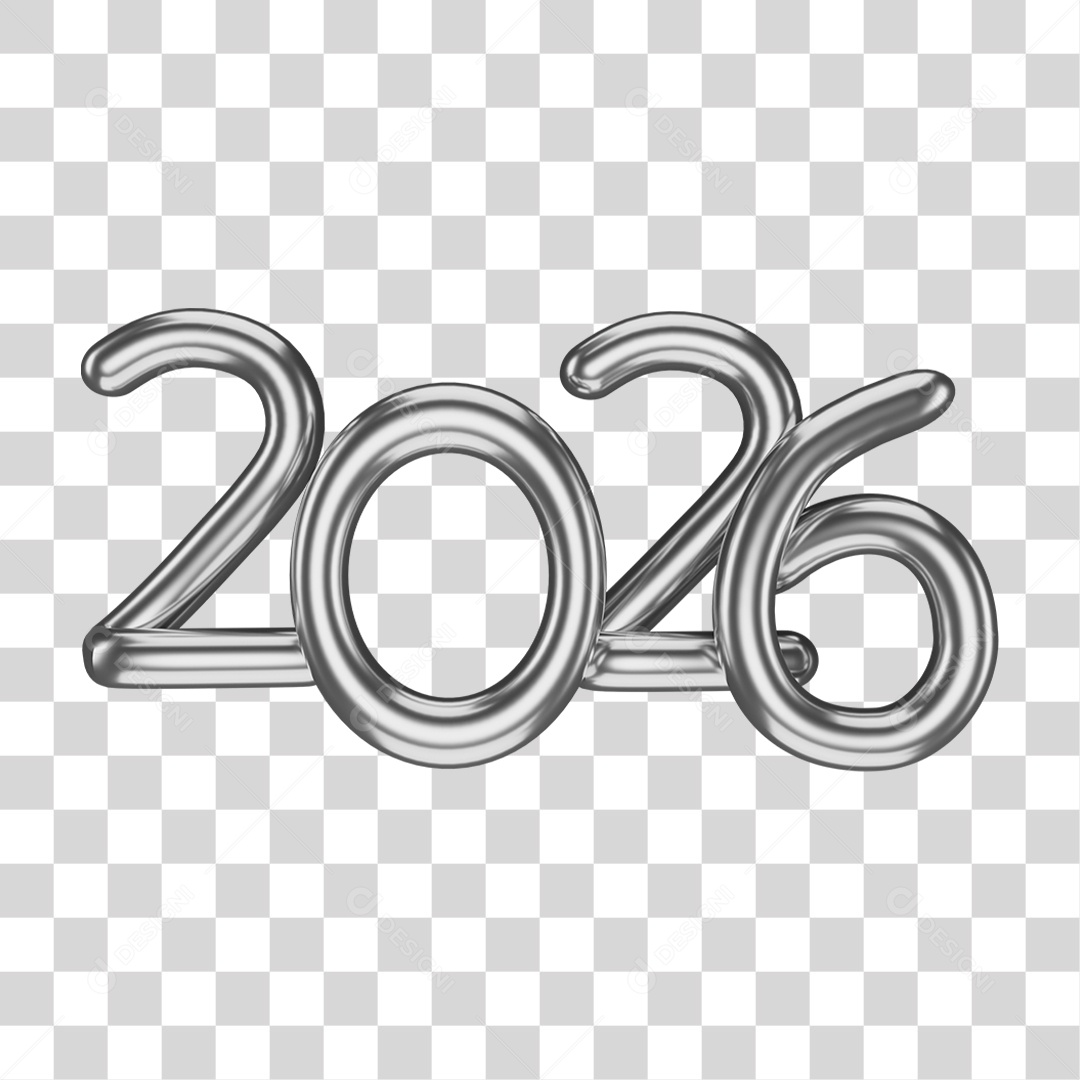 Balões de 2026 PNG Transparente