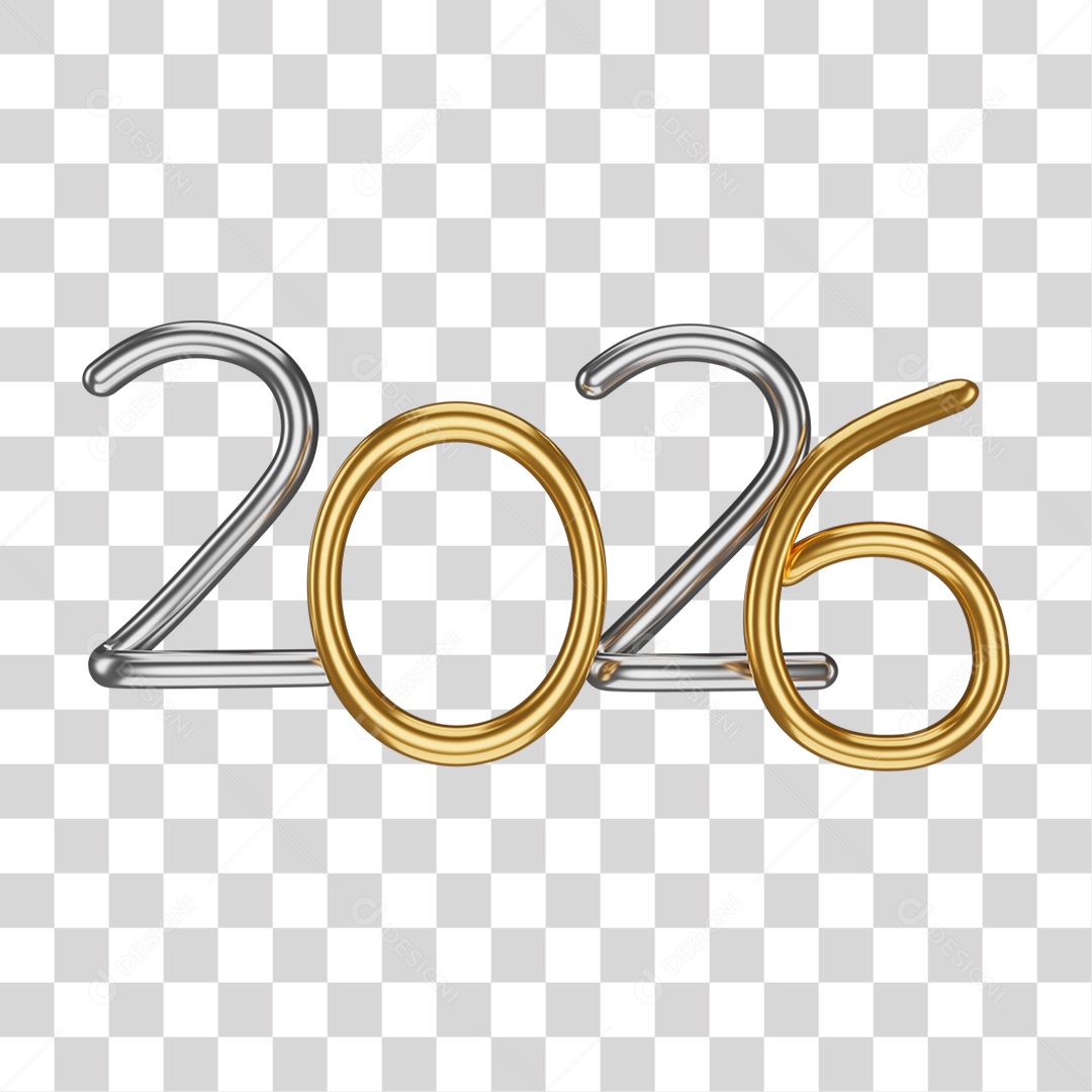 Balões de 2026 PNG Transparente