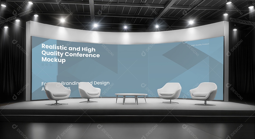 Mockup Espaço de Conferência PSD Editável
