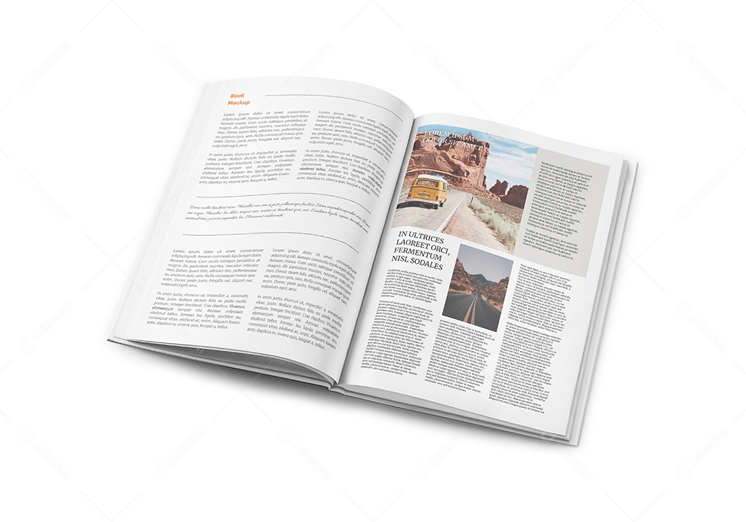 Livro de Capa Dura PSD Editável Mockup