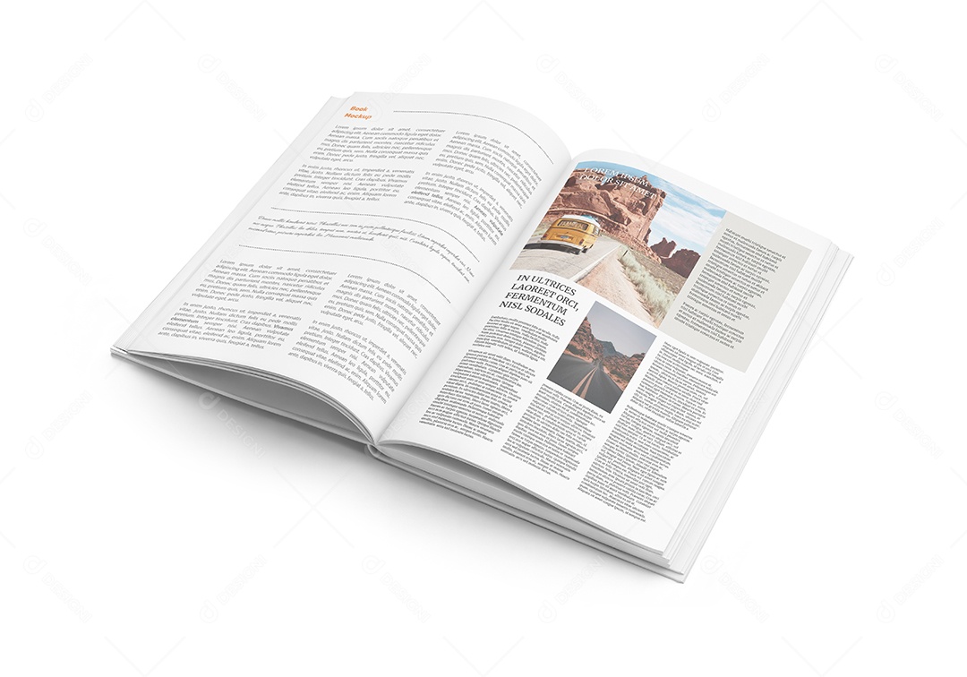 Livro de Capa Dura PSD Editável Mockup