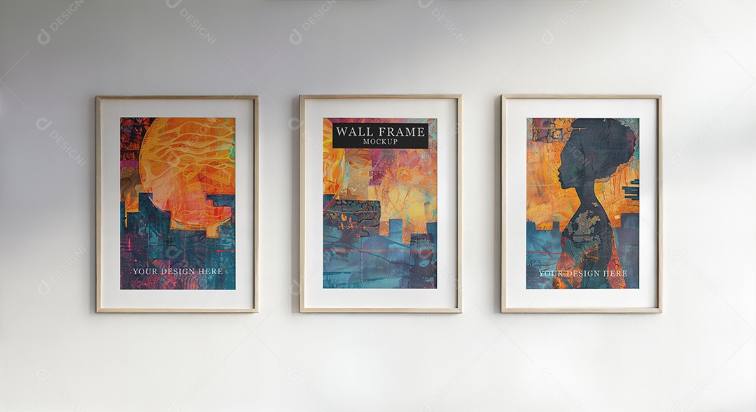 Mockup Galeria de Arte PSD Editável