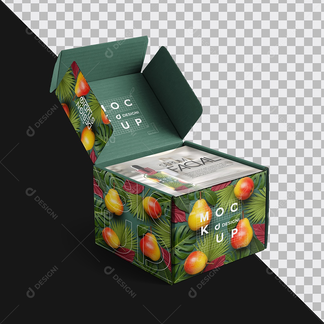 Mockup Caixa de Produto PSD Editável